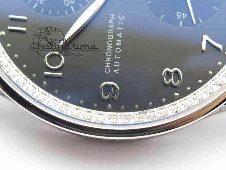 MIROTIME 0403 Unique Portuguese IW3714 Diam ZF V2 1:1 Best Edition Gray Dial On Brown Leather Strap A79350 (Slim Movement) 7250